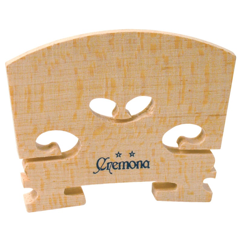 Cremona VP-202 2-Star Violin Bridge â€“ 1/4 Size â€“ Northern Maple â€“ Pre-Cut & Tapered â€“ Enhance Tone & Projection